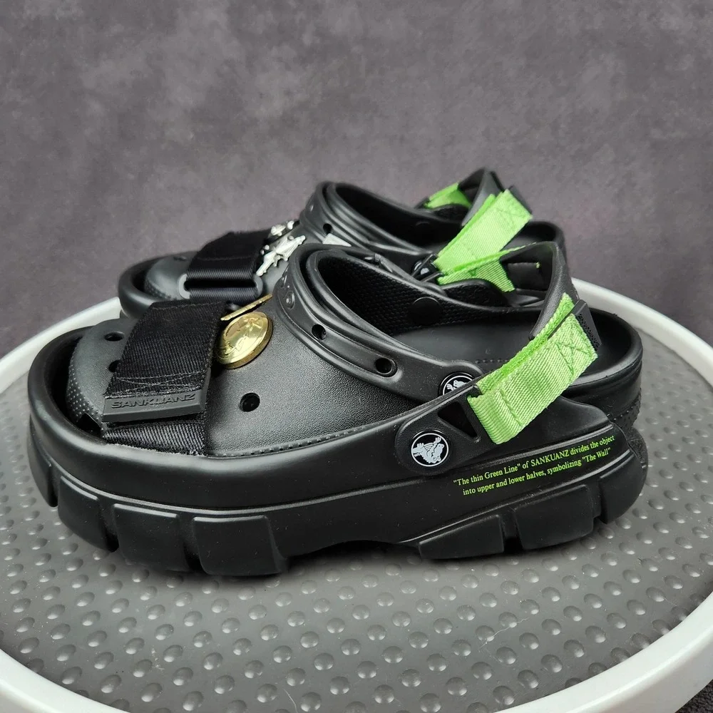 Sankuanz x Crocs Classic Clog Black Mens Size 7 Womens Size 9 206900-001 NEW